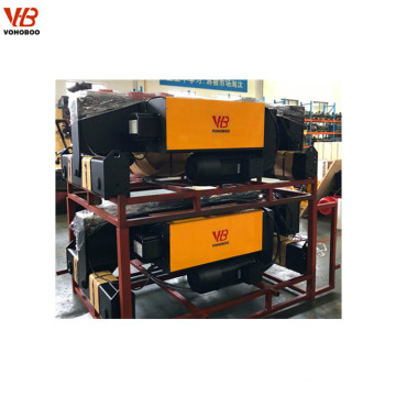 Euro type electric wire rope hoist with traveling trolley